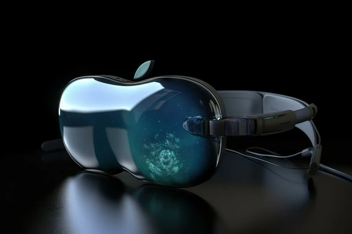 Apple Teleport concept showing futuristic digital presence and spatial computing