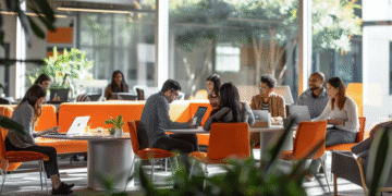 A team refers to an online knowledge management guide before incorporating KM in their work